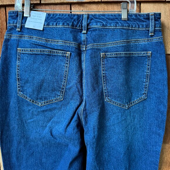 NWT Talbots Blue Denim High Waist Relaxed Stillwell Wash Jean in Women's 16 - Picture 10 of 13